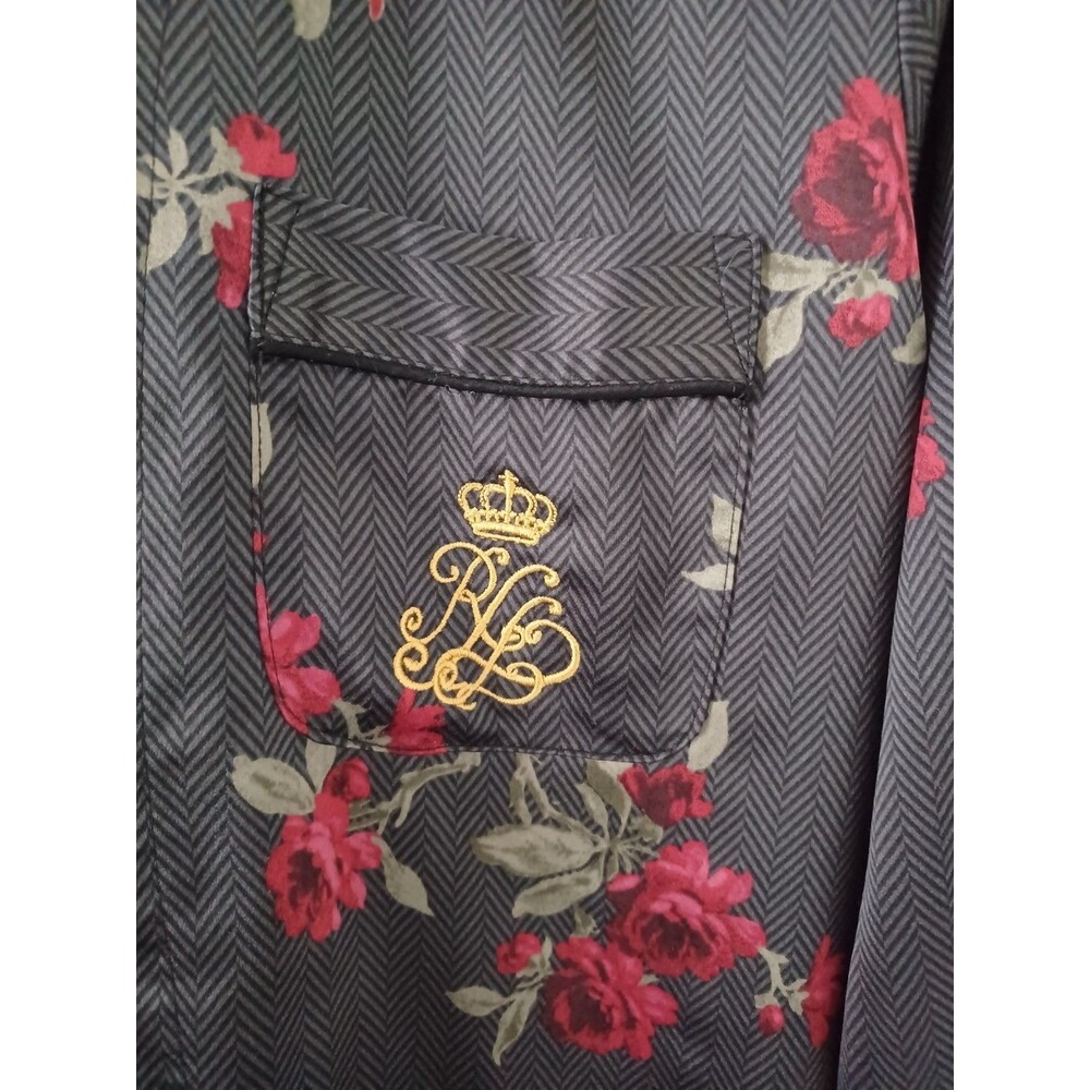 Lauren Ralph Lauren‎ Womens PJ Set Floral Size XS Whimsigoth Dark Vamp Romantic - Picture 5 of 10